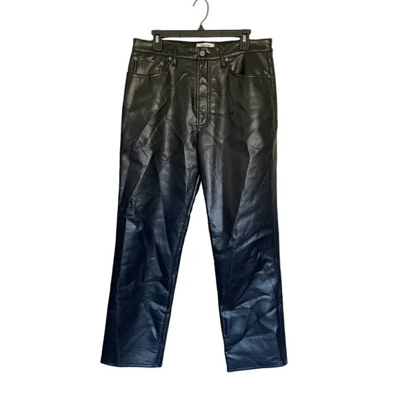 AGOLDE Recycled Leather 90's Pinch Waist Pants